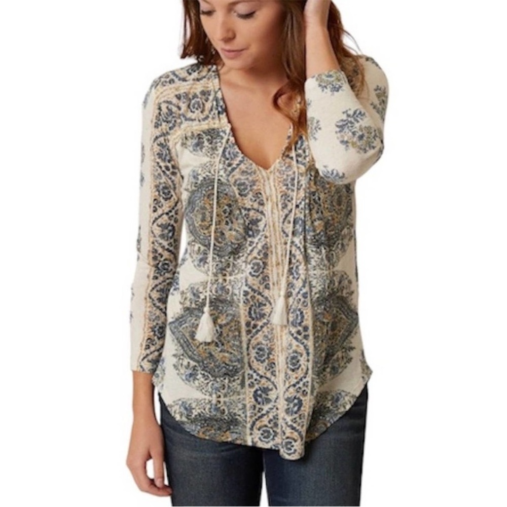 Lucky brand boho top size small